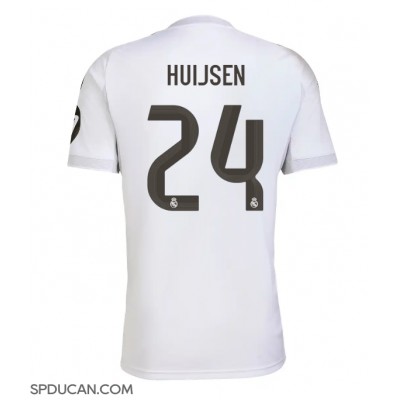 Muški Nogometni Dres Real Madrid Dean Huijsen #24 Domaci 2025-26 Kratak Rukav Muški Nogometni Dres Real Madrid Dean Huijsen #24 Domaci 2025-26 Kratak Rukav